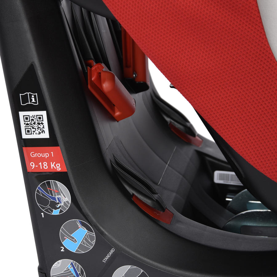 Детское автокресло – Gо-One. Красное, 9-18 кг. 12 мес.+  